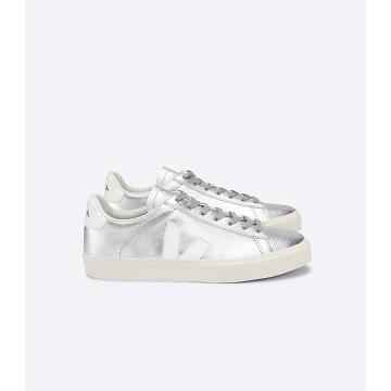 Low Tops Sneakers Dama Veja CAMPO CHROMEFREE Argintii | RO 600AHK